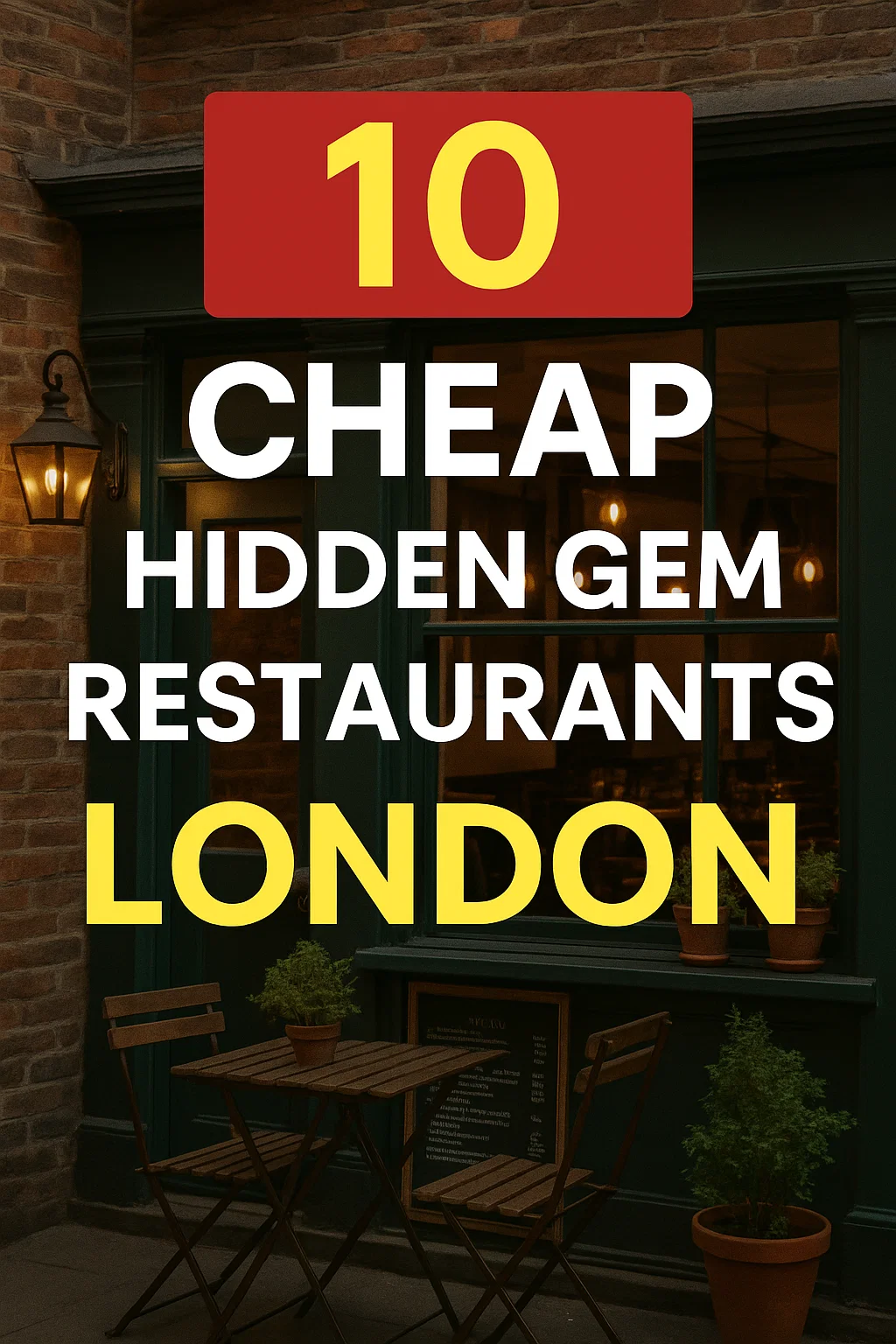 cheap hidden gem restaurants London